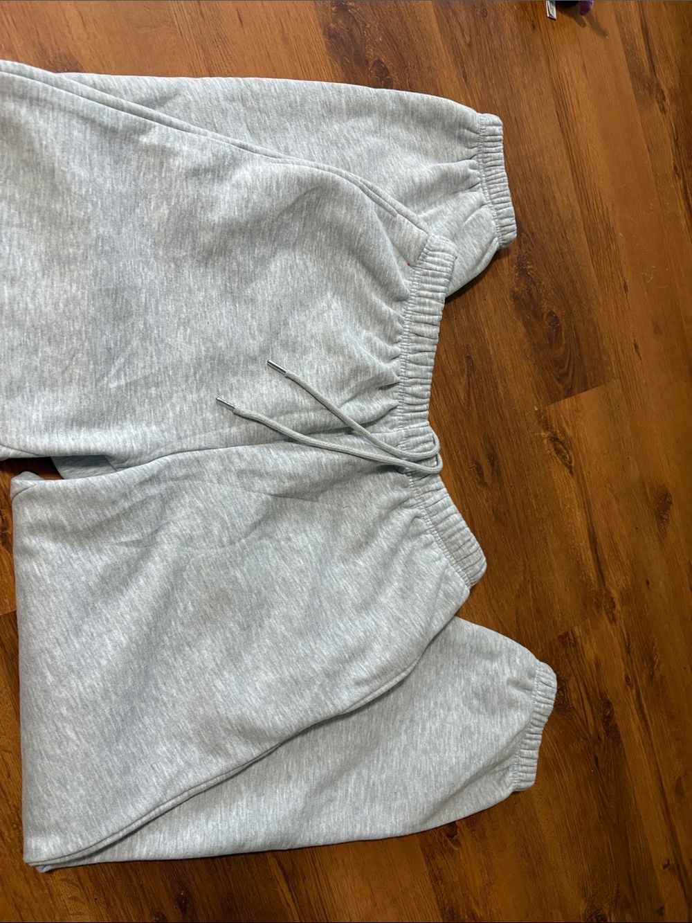 Gray Drawstring Sweatpants